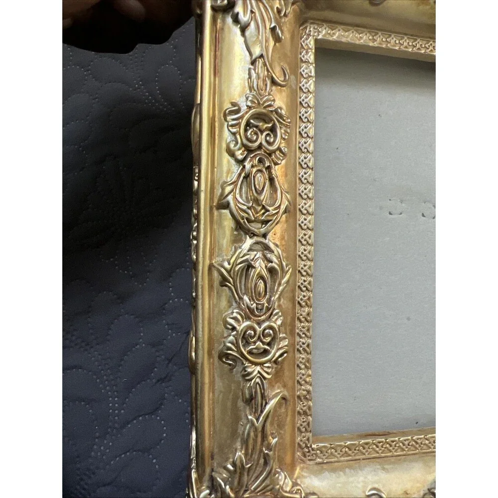 Baroque 3D Ornate Gold 4 x 6” Picture Frame, Artistic, Photography,Fancy, Glam